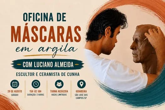 Imagem do Oficina de Máscaras em Argila com Luciano Almeida
