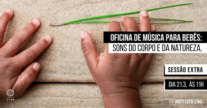 Imagem do Oficina de música para bebês: sons do corpo e da natureza, com clarice bourscheid | SESSÃO EXTRA