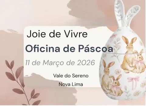 Imagem do Oficina de Páscoa Joie de Vivre Decalque em Ovo de Porcelana