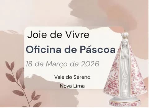 Imagem do Oficina de Páscoa Joie de Vivre Decalque Nossa senhora Aparecida em Porcelana