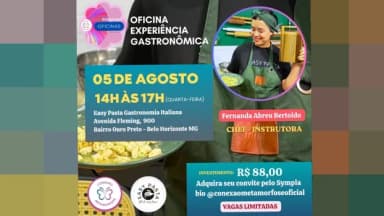 Oficina - Experiência Gastronômica em Belo Horizonte
