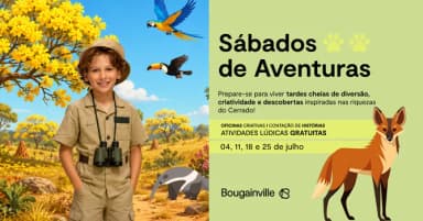 Oficina Fantoches do Cerrado - Bougainville Kids em Goiânia