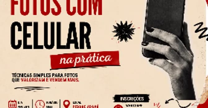 Imagem do Oficina Fotos com o celular na prática