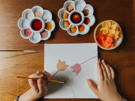 Imagem do Oficina | Pintura com aquarelas naturais