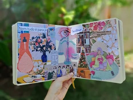 Imagem do Oficina Pocket de Colagens: Capa do Livro da sua Vida