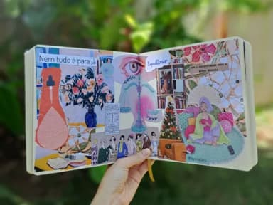 Oficina Pocket de Colagens: Capa do Livro da sua Vida em São Paulo