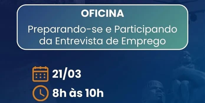 Imagem do OFICINA Preparando-se e Participando da Entrevista de Emprego