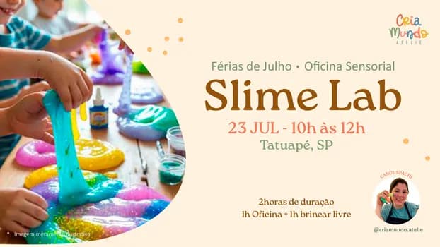 Imagem do Oficina Sensorial: Slime Lab com Carol Spachi