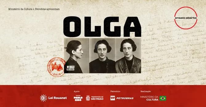 Imagem do Olga, da Companhia Ensaio Aberto - 25/07 - Sábado | SP