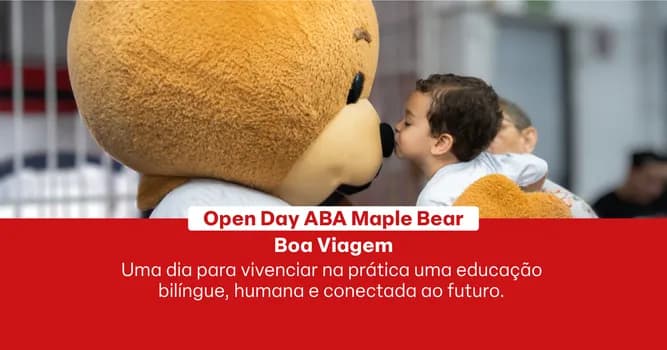 Imagem do Open Day - Agosto| ABA Maple Bear - Boa Viagem