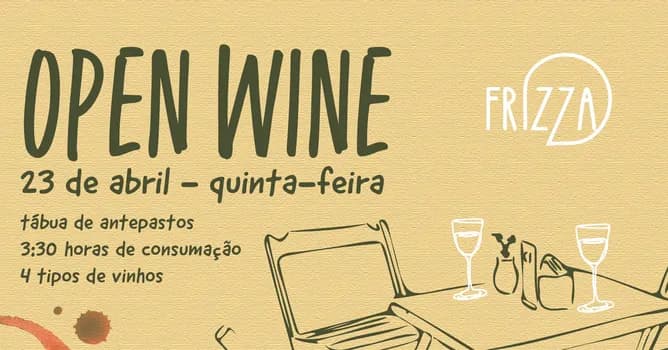 Imagem do OPEN WINE + TÁBUA ANTIPASTOS | no Frizza Pizza Frita Napolitana - ABRIL