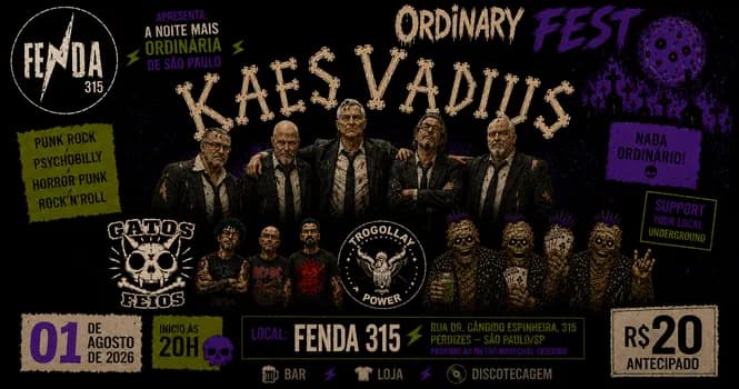 Imagem do Ordinary Fest ( kaes Vadius , Gatos Feios, Trogollay )