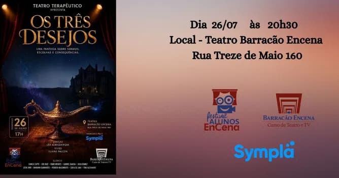 Imagem do OS TRÊS DESEJOS - 30º FESTIVAL ALUNOS ENCENA