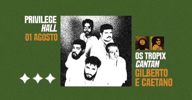 Imagem do OS TROPIX cantam GILBERTO E CAETANO