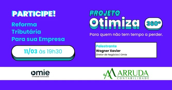 Imagem do OTIMIZA 360° CONTABILIDADE ARRUDA | REFORMA TRIBUTÁRIA | SOROCABA - SP (02.993.113/0001-60)
