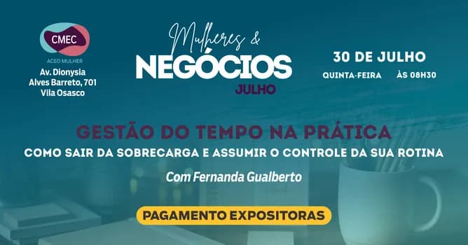 Imagem do Pagamento de Expositoras - Encontro Mulheres & Negócios | Julho/2026