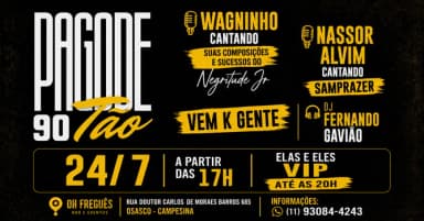 Pagode 90tão no Oh Freguês em Osasco