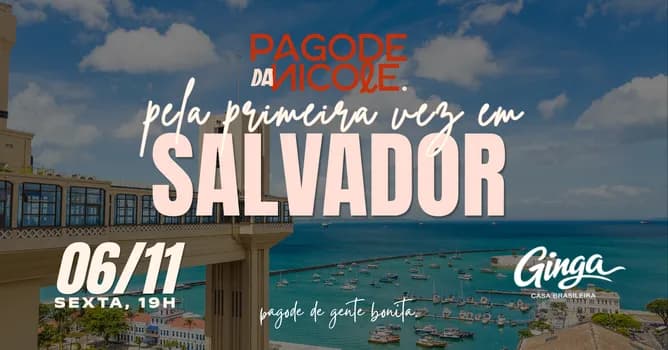 Imagem do Pagode da Nicole pela primeira vez em Salvador