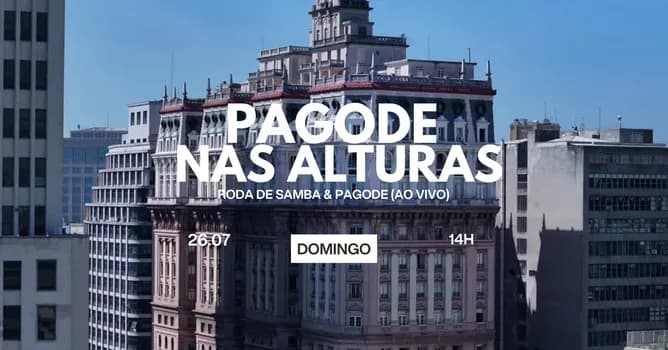 Imagem do PAGODE NAS ALTURAS (Roda de Samba e Pagode Ao Vivo) | 26.07
