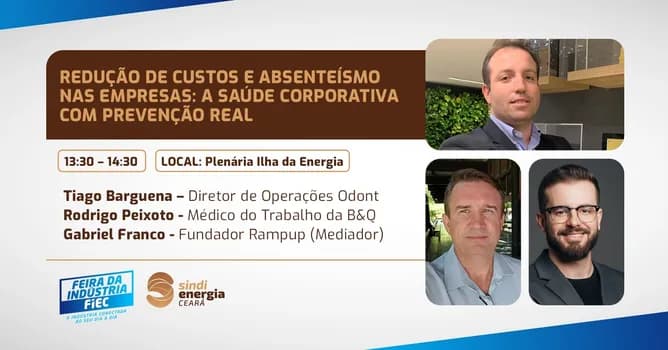Imagem do Painel Sindienergia / Redução de custos e absenteísmo