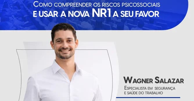 Imagem do Palestra: Como compreender os riscos psicossociais e usar a nova NR1 a seu favor