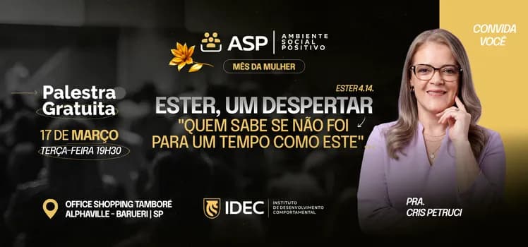 Imagem do Palestra de inteligência emocional : Ester, um despertar