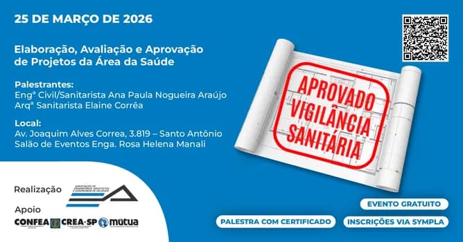 Imagem do Palestra - Elaboração, Avaliação e Aprovação de Projetos da Área da Saúde