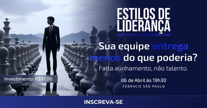 Imagem do Palestra: Estilos de Liderança com Perfis Comportamentais