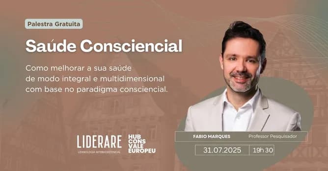 Imagem do Palestra Gratuita: Saúde Consciencial: Hábitos que Curam e Hábitos que Adoecem