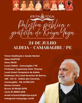 Imagem do Palestra Gratuita sobre a Meditação Kriya Yoga em Camaragibe/ PE