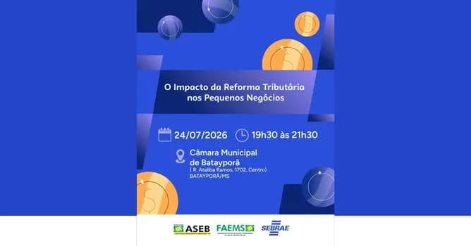 Imagem do Palestra: o Impacto da Reforma Tributária nos Pequenos Negócios (ACEB)