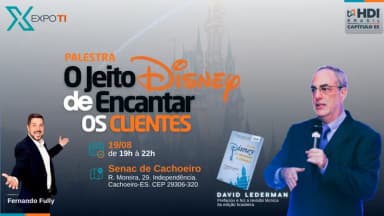 Palestra O Jeito Disney de Encantar os Clientes em Cachoeiro de Itapemirim