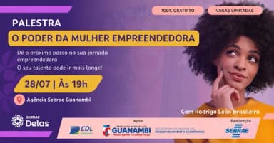 Palestra: O Poder da Mulher Empreendedora em Guanambi