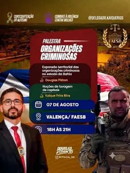 Palestra "Organizações Criminosas" em Valença