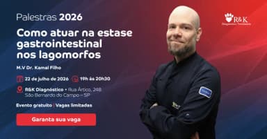 Palestra para Vets: Como atuar na estase gastrointestinal nos lagomorfos em São Bernardo do Campo