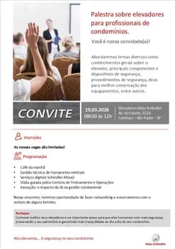 Imagem do Palestra Técnica sobre Elevadores para Profissionais de Condomínios