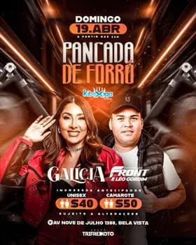 Imagem do PANCADA DE FORRÓ - GALÍCIA & FORRÓ DE FRONT E LÉO GORDIM