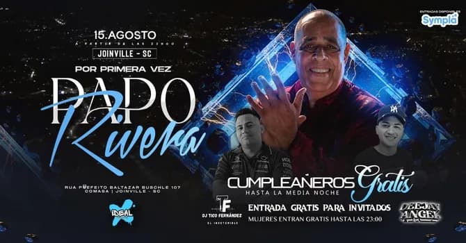 Imagem do PAPO RIVERA EN JOINVILLE POR PRIMERA VEZ
