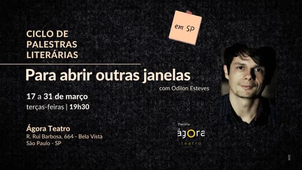 Imagem do PARA ABRIR OUTRAS JANELAS | Ciclo de palestras literárias