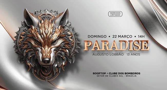 Imagem do PARADISE - Domingo, 22 de Março. Augusto Lobbão 13 anos.