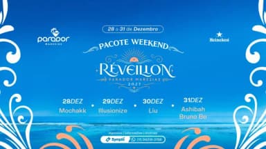 PARADOR MARESIAS | RÉVEILLON 2027 | PACOTE 28, 29, 30 E 31/12 em São Sebastião