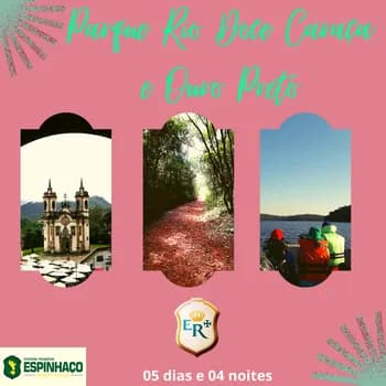 Parque Rio Doce / Santuário do Caraça e Ouro Preto 05 dias e 04 noites em Marliéria