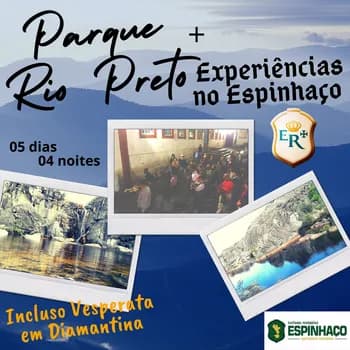 Parque Rio Preto / Experiências na Cordilheira do Espinhaço 05 dias e 04 noites em São Gonçalo do Rio Preto