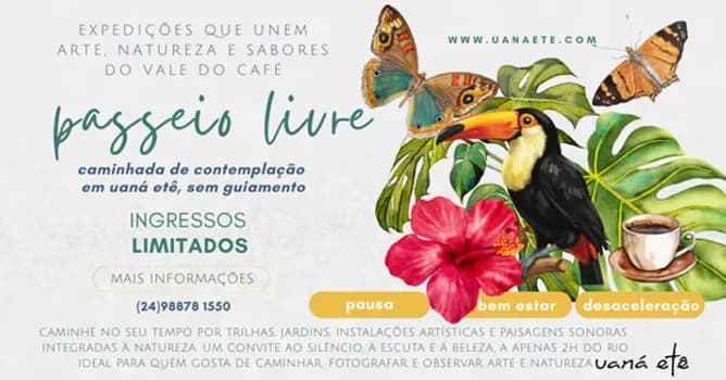 Imagem do PASSEIO LIVRE ADULTO - CAMINHADA DE CONTEMPLAÇÃO EM UANÁ ETÊ - 19 A 23 DE MARÇO 2026