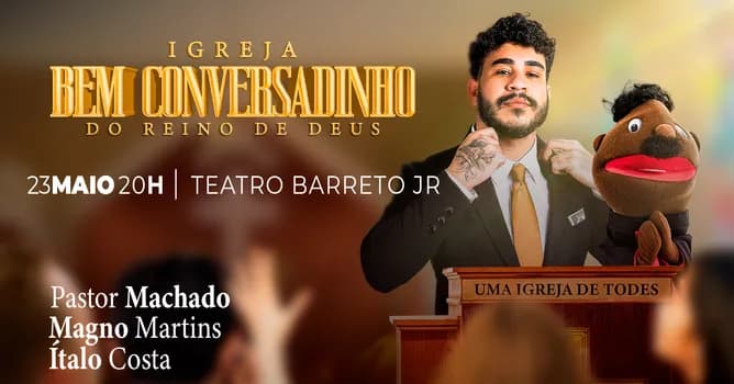 Imagem do PASTOR MACHADO em IGREJA BEM CONVERSADINHO DO REINO DE DEUS