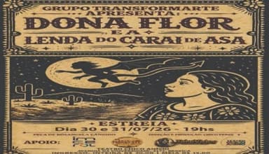 PEÇA: DONA FLOR E A LENDA DO CARAI DE ASA - DIA 31/07/2026 em Fortaleza