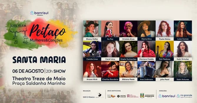 Imagem do PEITAÇO Mulheres e Canções | Santa Maria