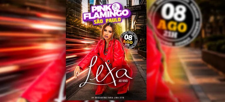 Imagem do Pink Flamingo São Paulo com Lexa| Sábado 08 de Agosto - 22h