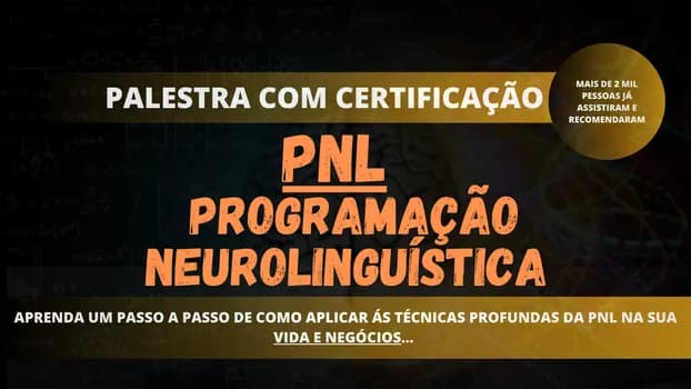 Imagem do PNL - PROGRAMAÇÃO NEUROLINGUÍSTICA (COM CERTIFICAÇÃO)