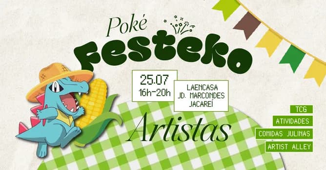 Imagem do Pokéfesteko arraial Artistas